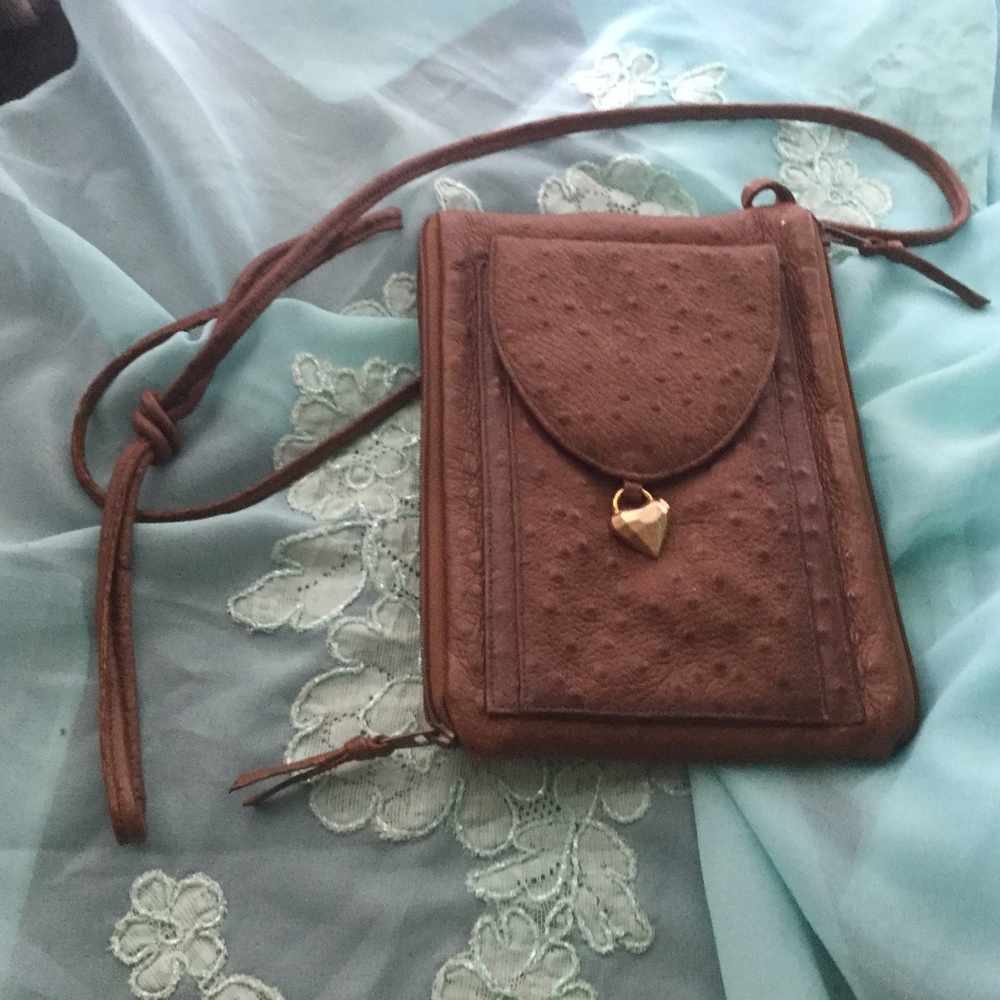 Crossbody Pigskin long strap mini purse